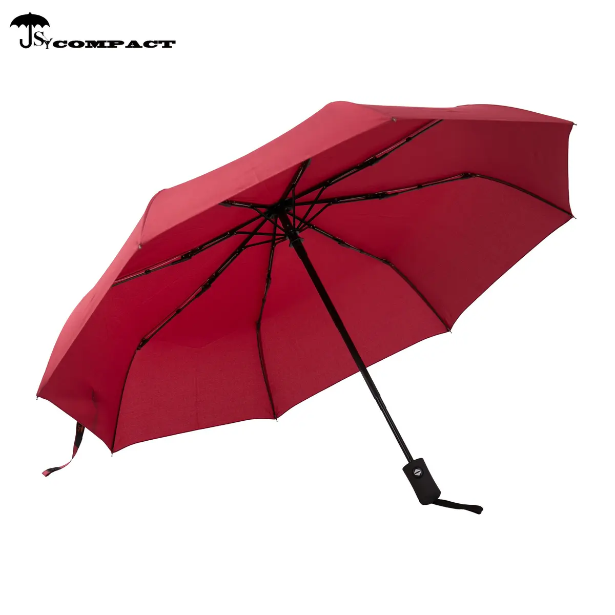 SY COMPACT Travel Umbrella Windproof Auto-Open Compact 37.5" Canopy Black & Sky Blue | Lightweight & Waterproof - view 2