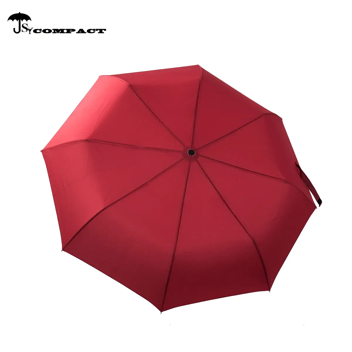 SY COMPACT Travel Umbrella Windproof Auto-Open Compact 37.5" Canopy Black & Sky Blue | Lightweight & Waterproof - view 3