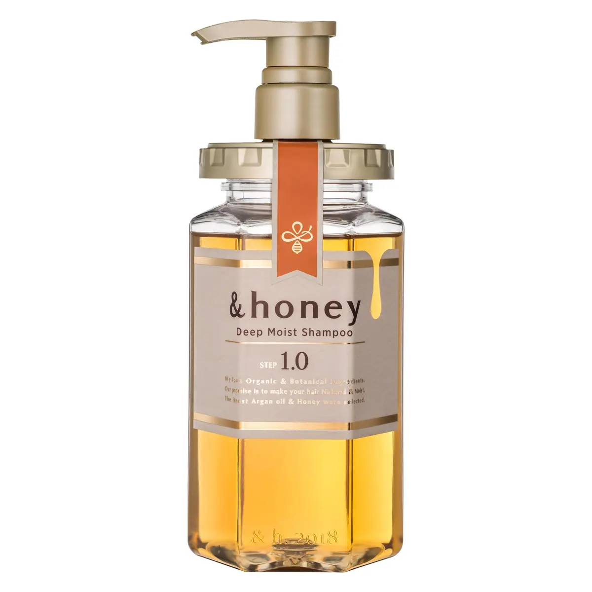 & Honey Deep Moist Shampoo 440ml | Hydrating with Honey & Royal Jelly for Dry Hair - main product image