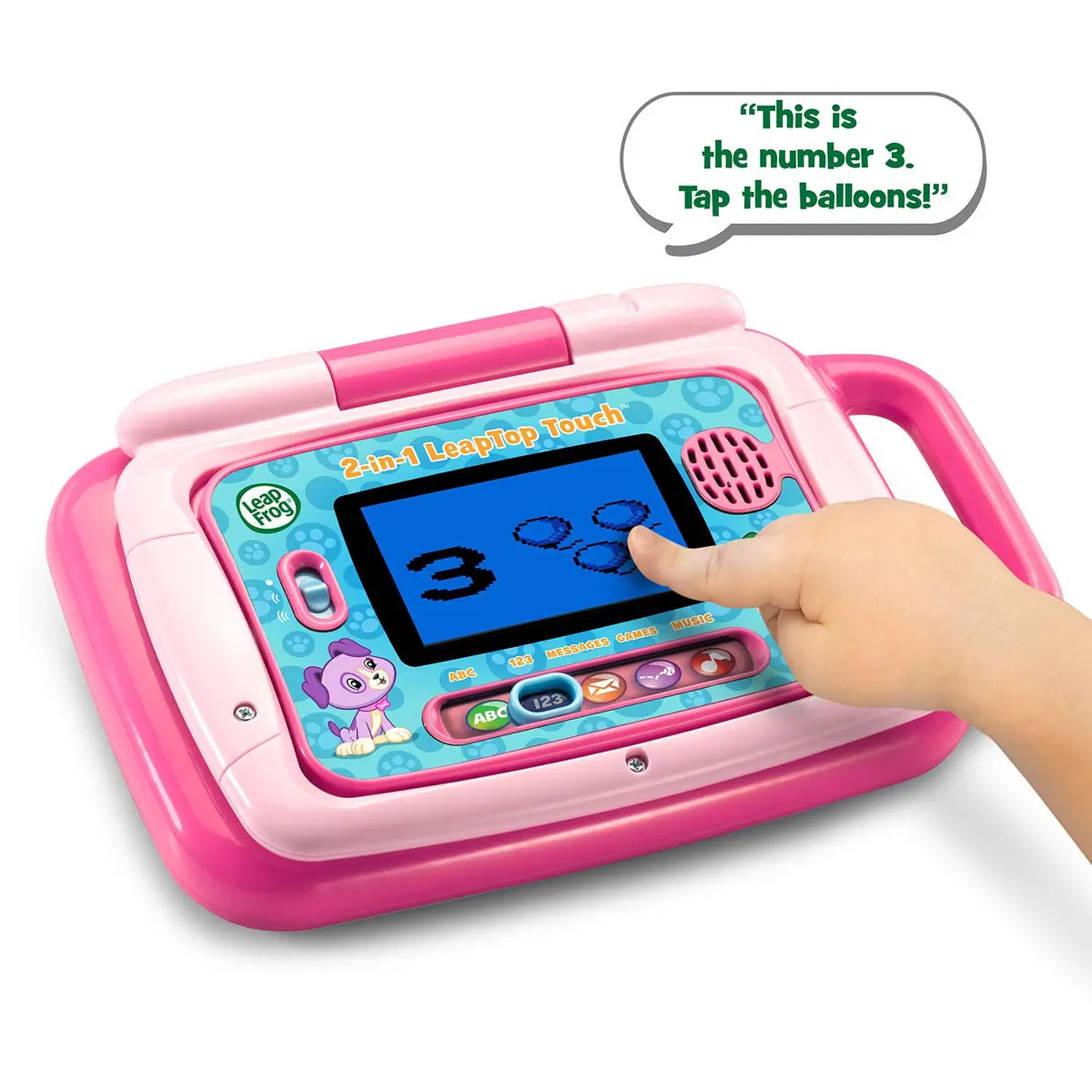 LeapFrog 2-in-1 LeapTop Touch Learning Toy, Pink | Educational Electronics for Ages 2-5 - view 4