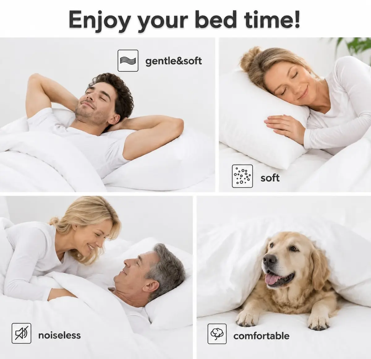 COHOME King Size Down Alternative Comforter - All-Season Duvet Insert | Fluffy & Lightweight - view 6