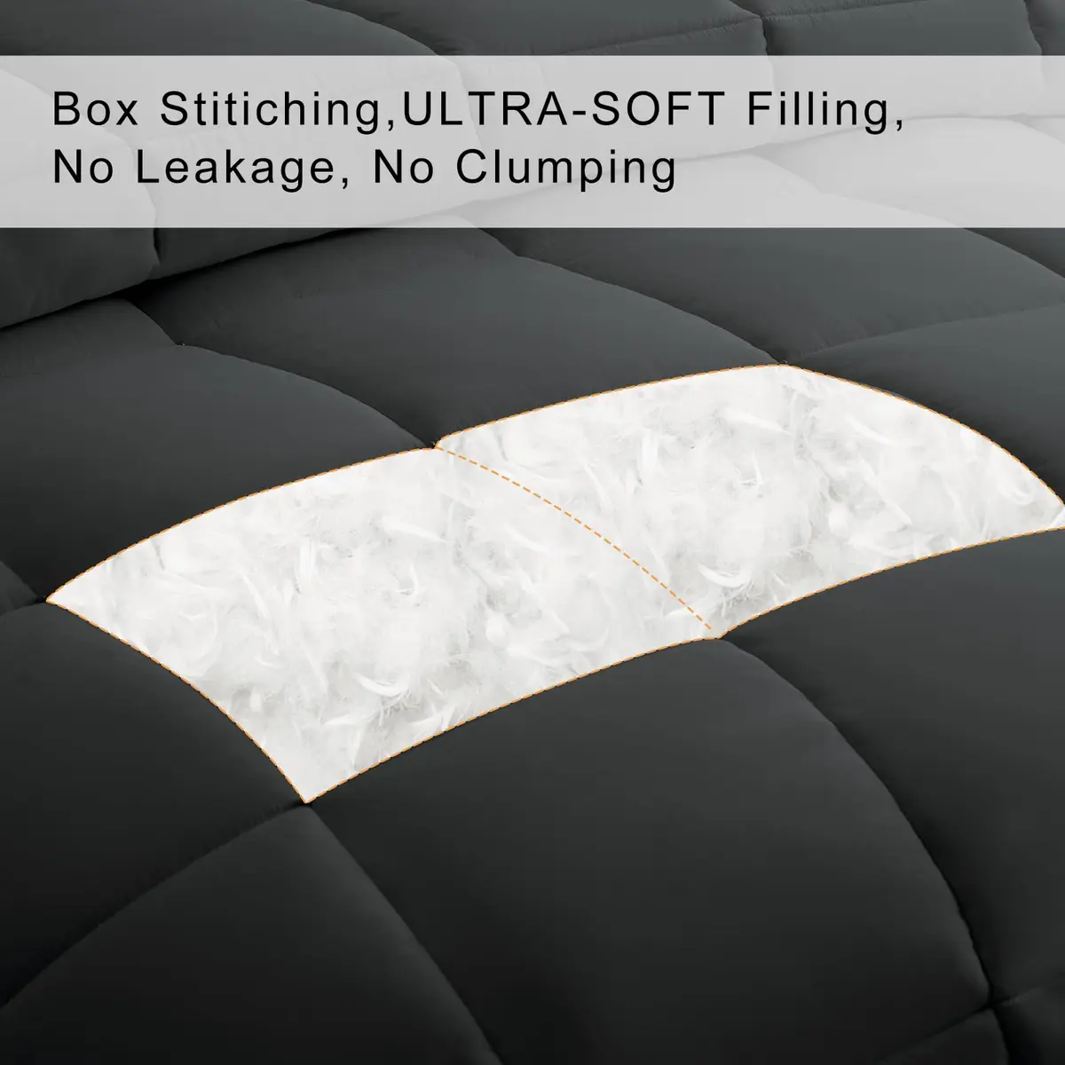 COHOME King Size Down Alternative Comforter - All-Season Duvet Insert | Fluffy & Lightweight - view 3