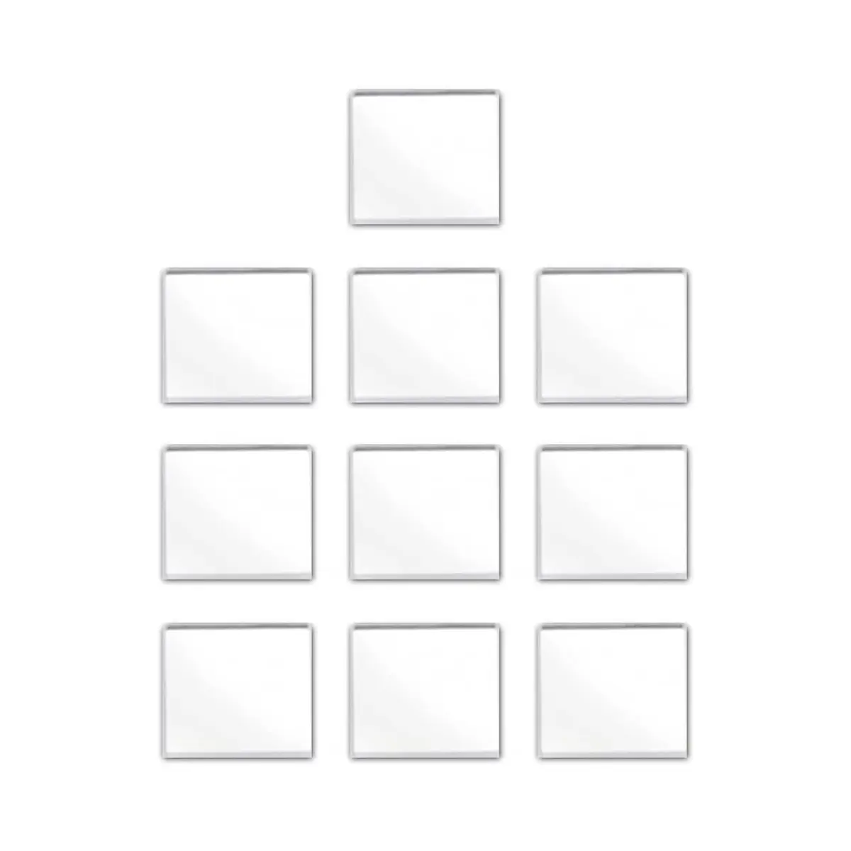 Quanmin 6mm x 6mm x 0.55mm 850nm Narrow Band Pass IR-Cut Filter Set | 10pcs Optical Glass for Barcode Scanner & Face Recognition - main product image