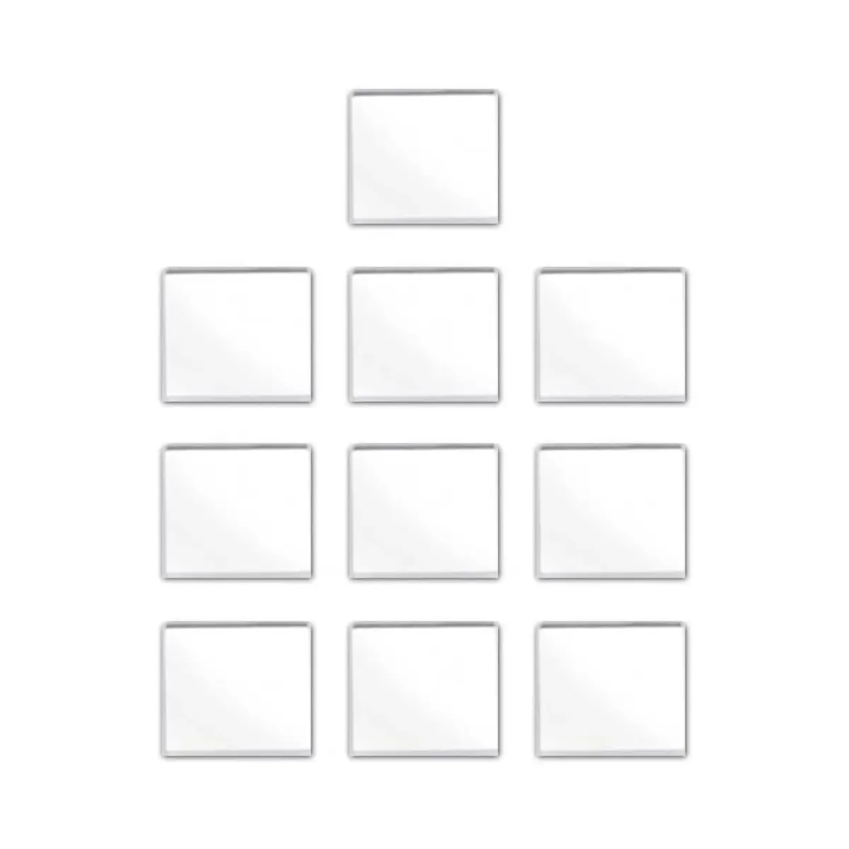 Quanmin 6mm x 6mm x 0.55mm 940nm IR Infrared Narrow Bandpass Filter Set (10 pcs) | Optical Glass for Face Recognition & CCTV - main product image