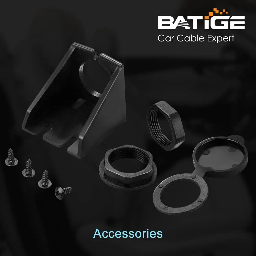 BATIGE Single Port USB 3.0 Male to Female AUX Car Mount Flush Cable 6ft | Waterproof Car Dashboard Extension - view 8