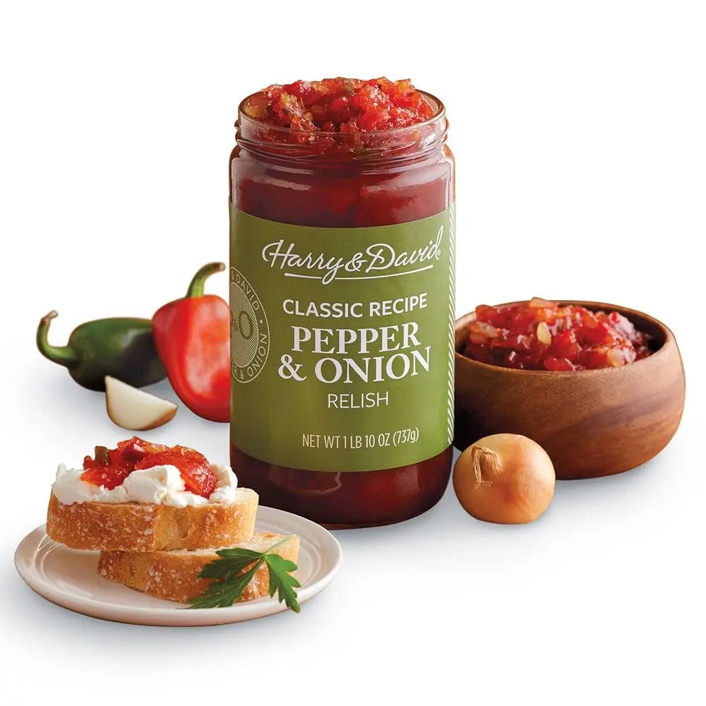 Harry & David Pepper & Onion Relish 26Oz | Sweet & Savory Plant Based Condiment - main product image