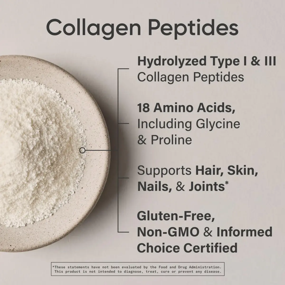 Sports Research Collagen Peptides Protein Powder 2lb (907g) | Hair, Skin & Joint Support - view 4