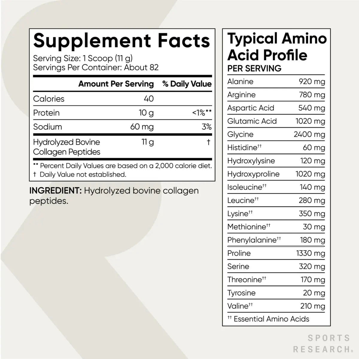 Sports Research Collagen Peptides Protein Powder 2lb (907g) | Hair, Skin & Joint Support - view 5