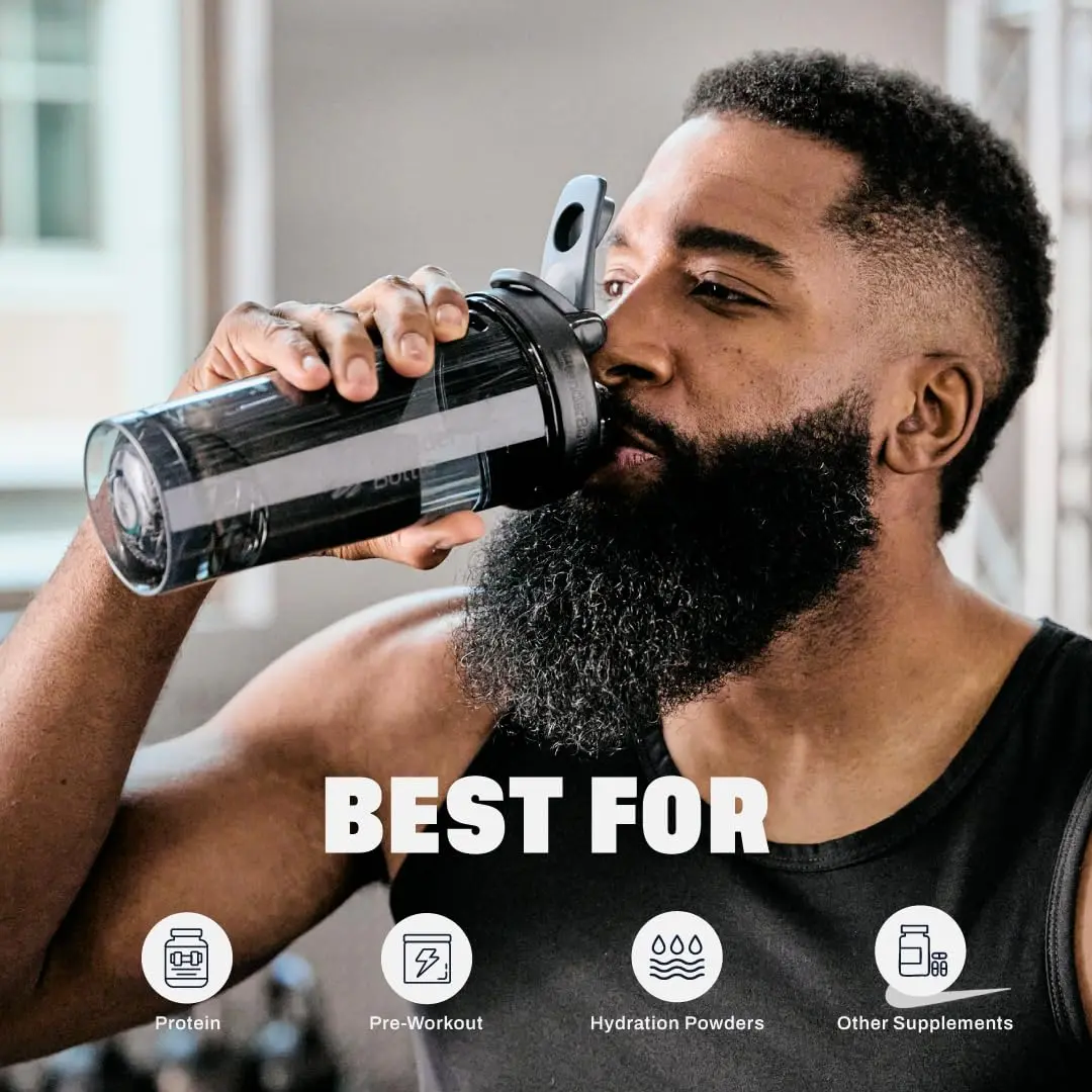 BlenderBottle ProSeries Tritan Shaker Bottle 28 oz (794 ml) Black | Leak-Proof Mixing for Protein Shakes & Smoothies - view 6