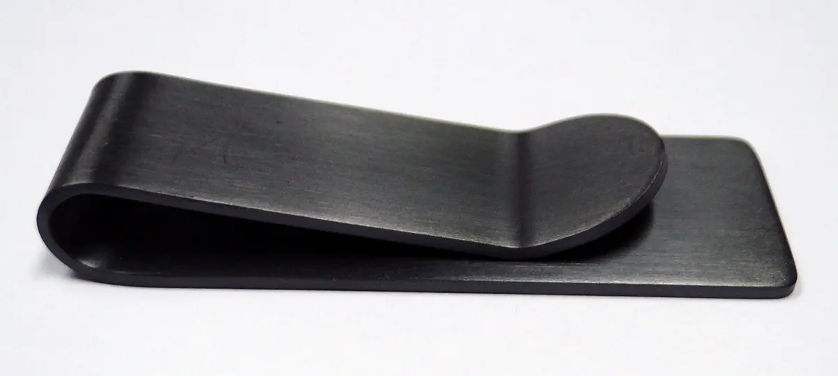 Tapp Collections Silver Stainless Steel Slim Money Clip #3 - Black | Modern, Durable & Perfect Gift - view 5