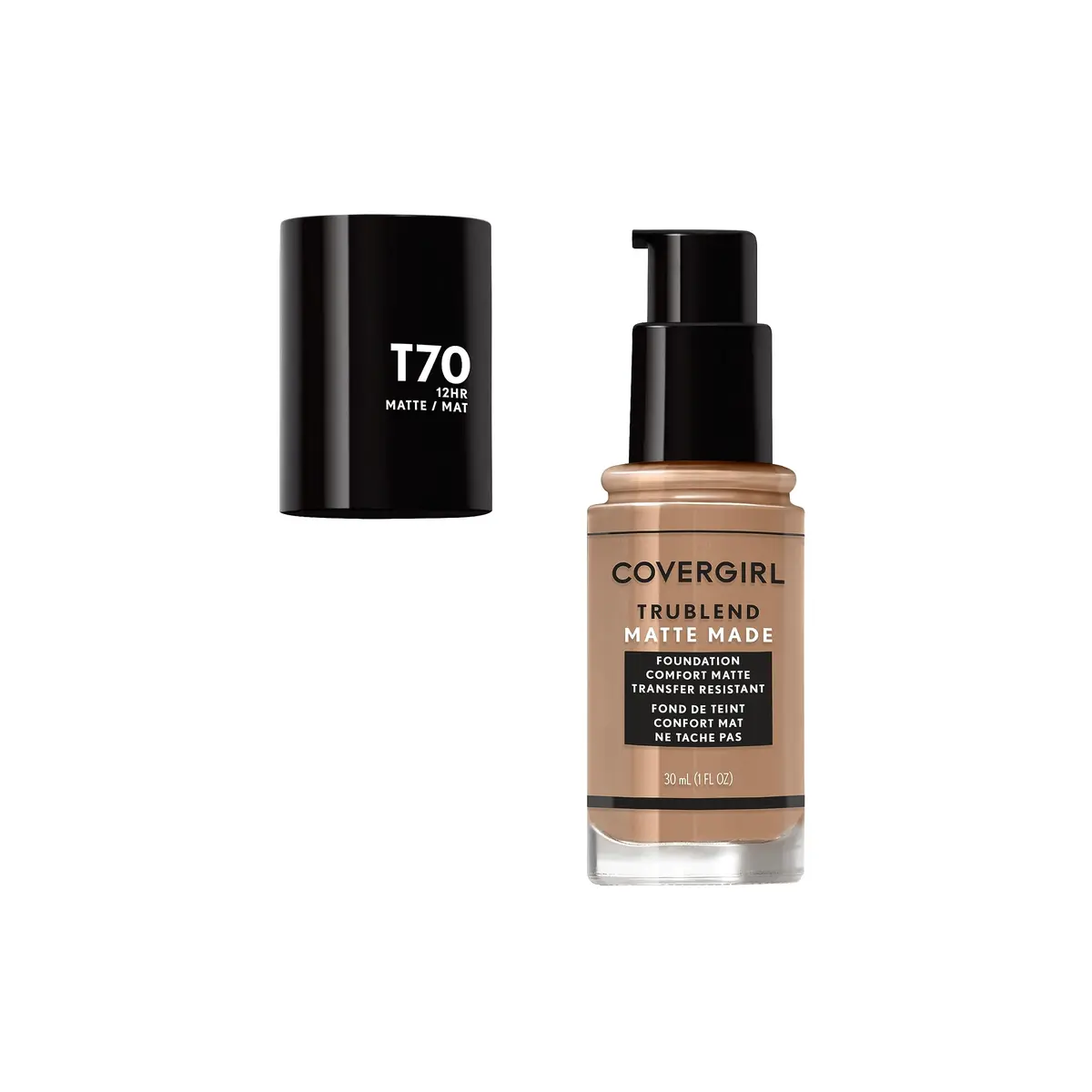 COVERGIRL TruBlend Matte Made Liquid Foundation, Caramel | Flawless Matte Finish, Long-Lasting 12H - view 2