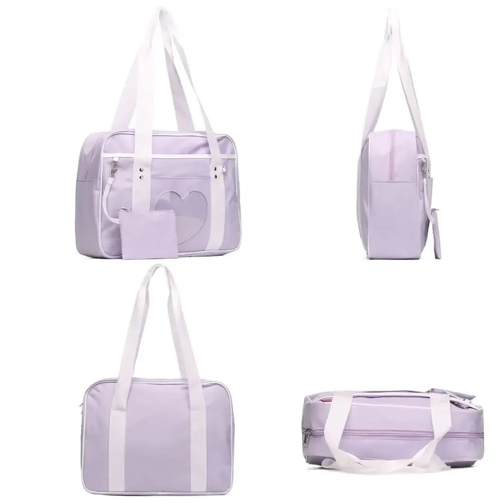 STEAMEDBUN Kawaii Ita Bag Large Tote Shoulder Bag with Clear Heart Window & Pockets 37.5cm (14.8 inch) | Anime & Cosplay Accessory - view 6