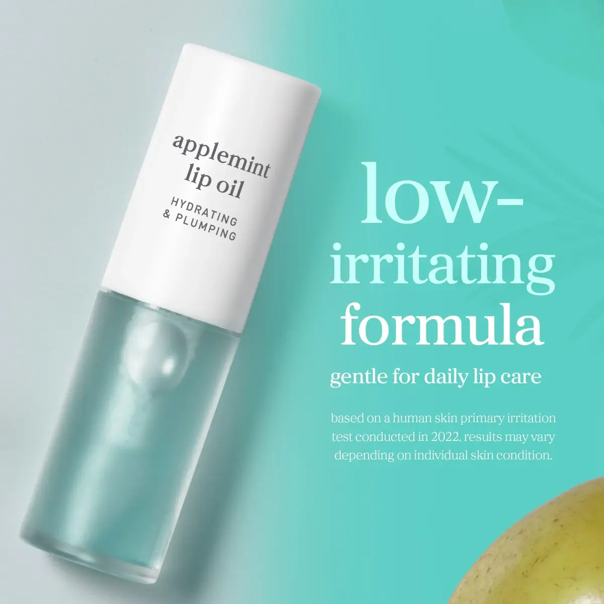 NOONI Korean Lip Oil Applemint 0.12 Fl Oz (3.55 ml) | Hydrating Tinted Gloss - view 5