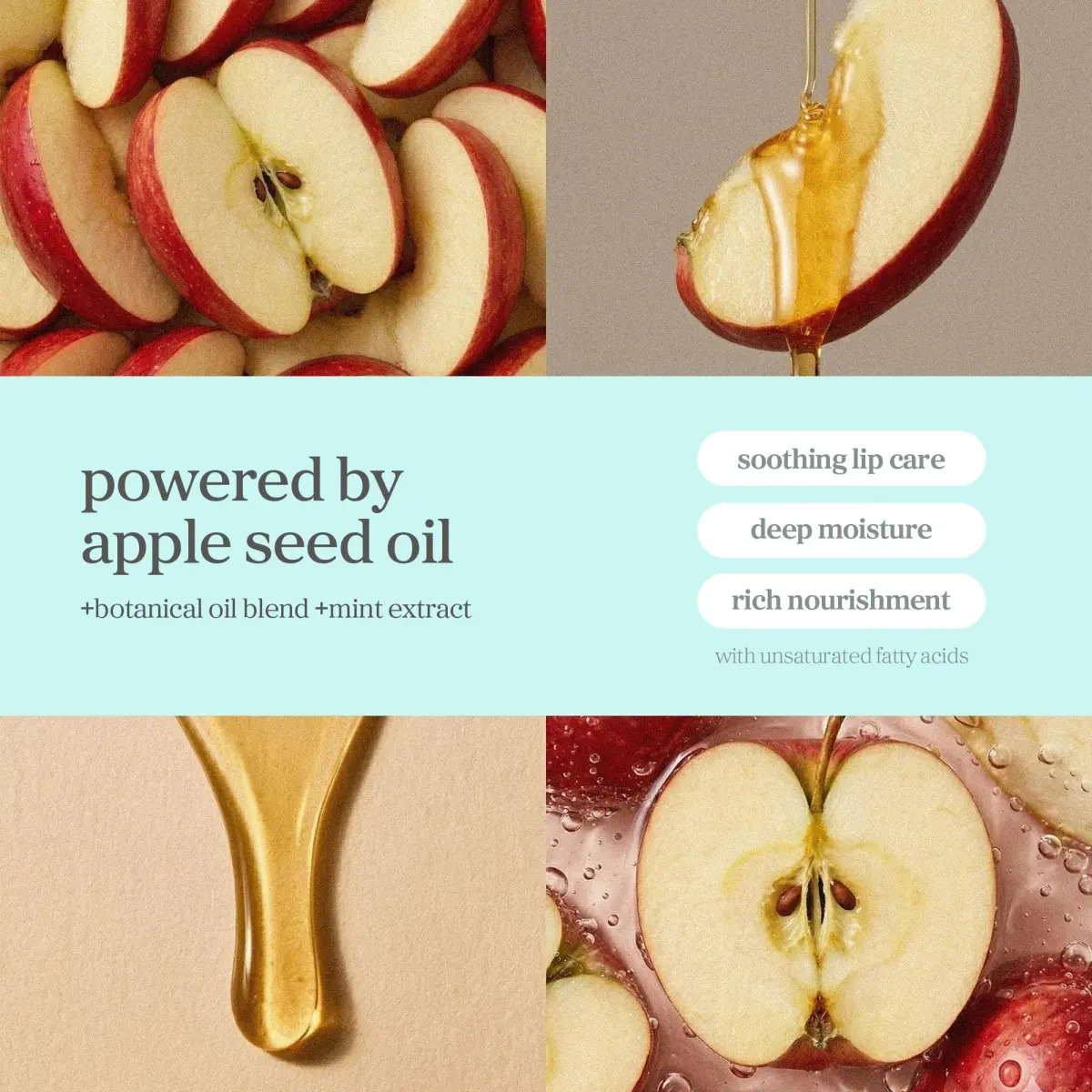 NOONI Korean Lip Oil Applemint 0.12 Fl Oz (3.55 ml) | Hydrating Tinted Gloss - view 3