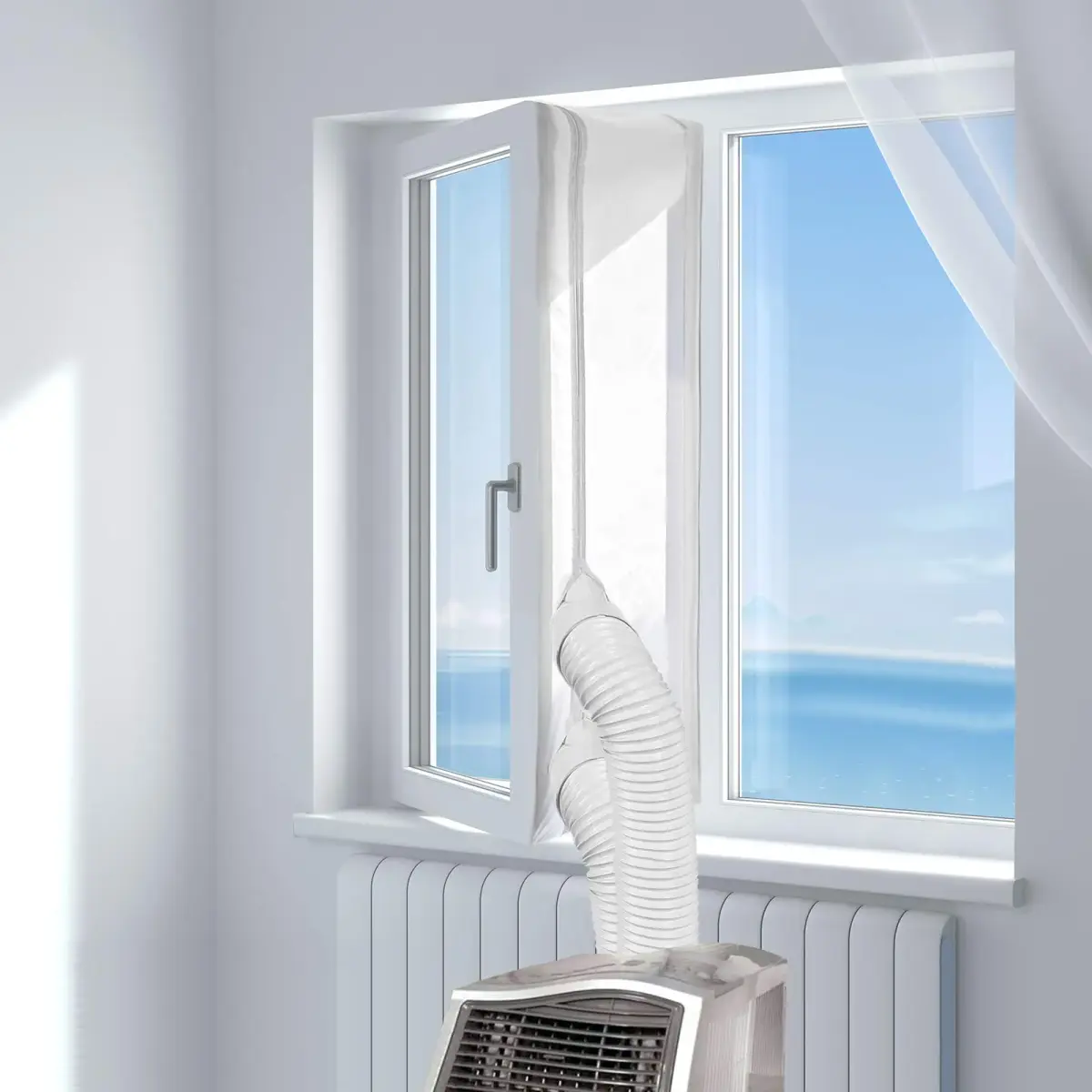 HOOMEE Universal Window Seal for Portable Air Conditioner & Dryer 300cm (118") | Easy Install Kit - view 2