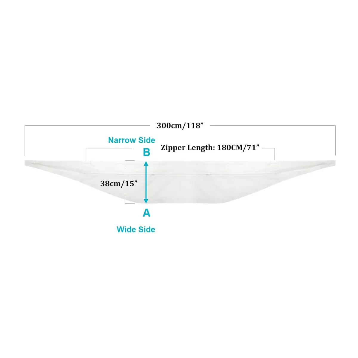 HOOMEE Universal Window Seal for Portable Air Conditioner & Dryer 300cm (118") | Easy Install Kit - view 3