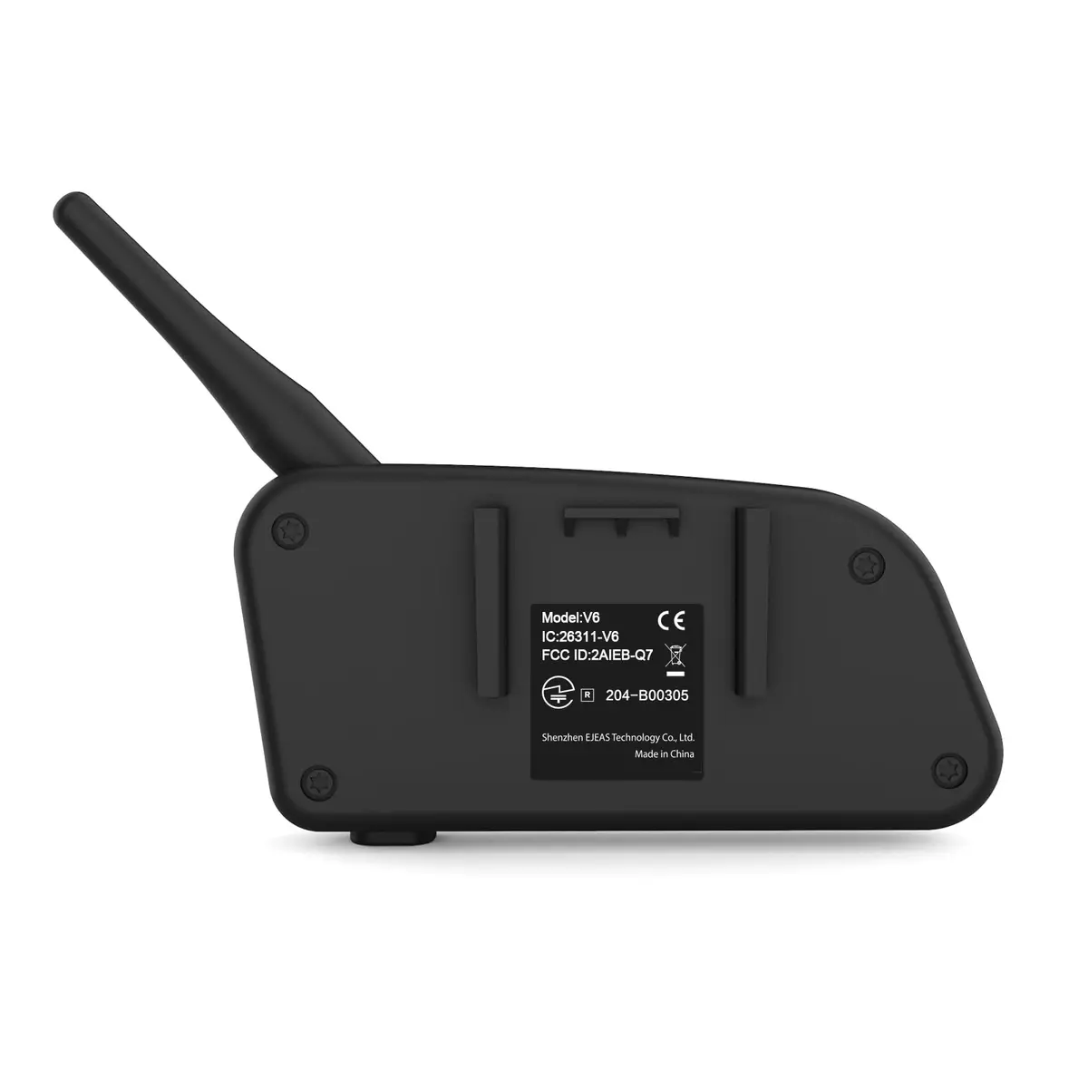 EJEAS V6 Pro Motorcycle Helmet Bluetooth Intercom 1200M 2-Way Headset (2-Pack, Black) - view 9