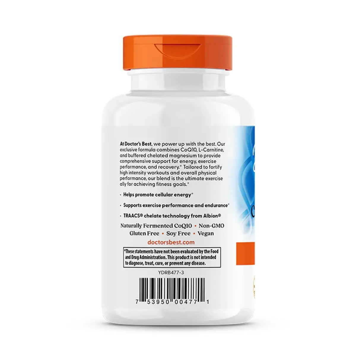 Doctor's Best CoQ10 L-Carnitine Magnesium Supplement 90 Veg Caps | Energy & Exercise Support for Men & Women - view 3