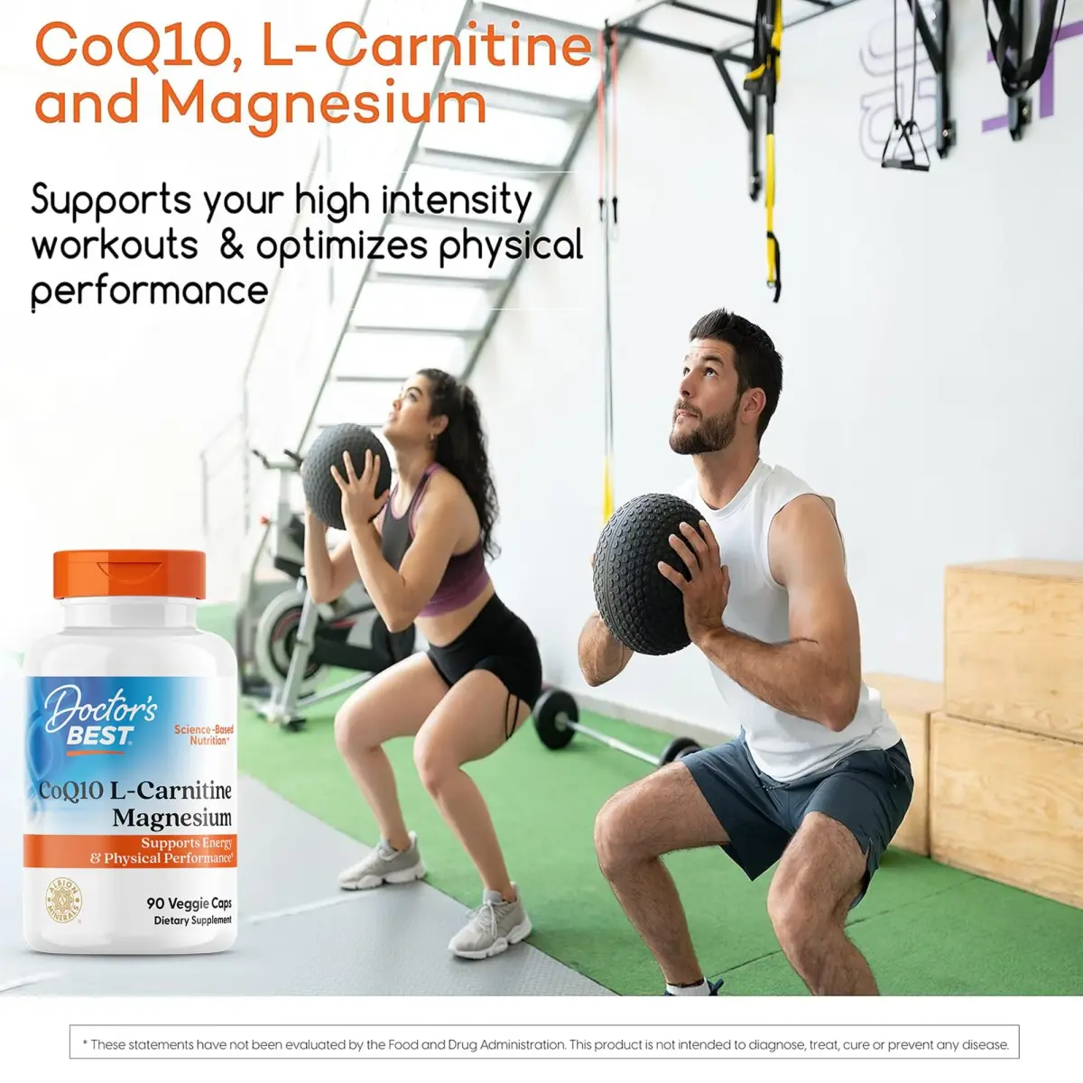 Doctor's Best CoQ10 L-Carnitine Magnesium Supplement 90 Veg Caps | Energy & Exercise Support for Men & Women - view 4