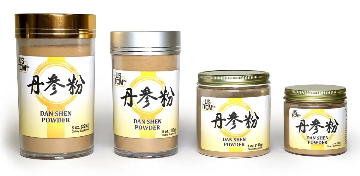 USTCM Dan Shen Powder Salvia Miltiorrhiza Powder Red Sage Root Powder 丹参粉 56.7 g (2 oz) - main product image