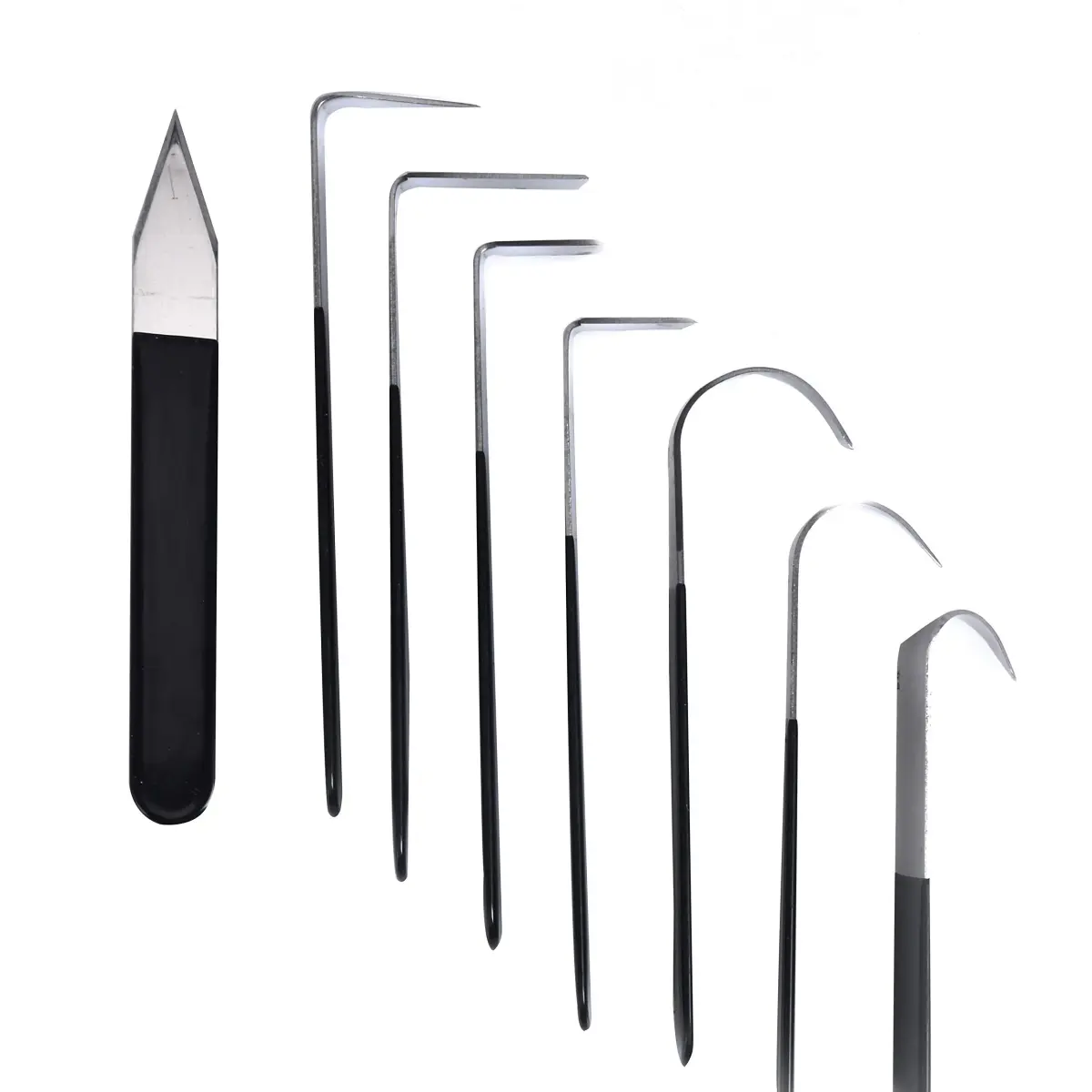 YaeTek 8 Pack Pottery Tools Stainless Steel | 8 Styles Carving Shaping Knives Craft Trimming Clay Sculpture Hand Tools Artist Ceramic Tools Set for Carving, Sculpting, Shaping, Modeling - main product image