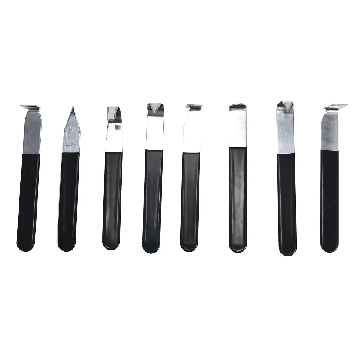 YaeTek 8 Pack Pottery Tools Stainless Steel | 8 Styles Carving Shaping Knives Craft Trimming Clay Sculpture Hand Tools Artist Ceramic Tools Set for Carving, Sculpting, Shaping, Modeling - view 7