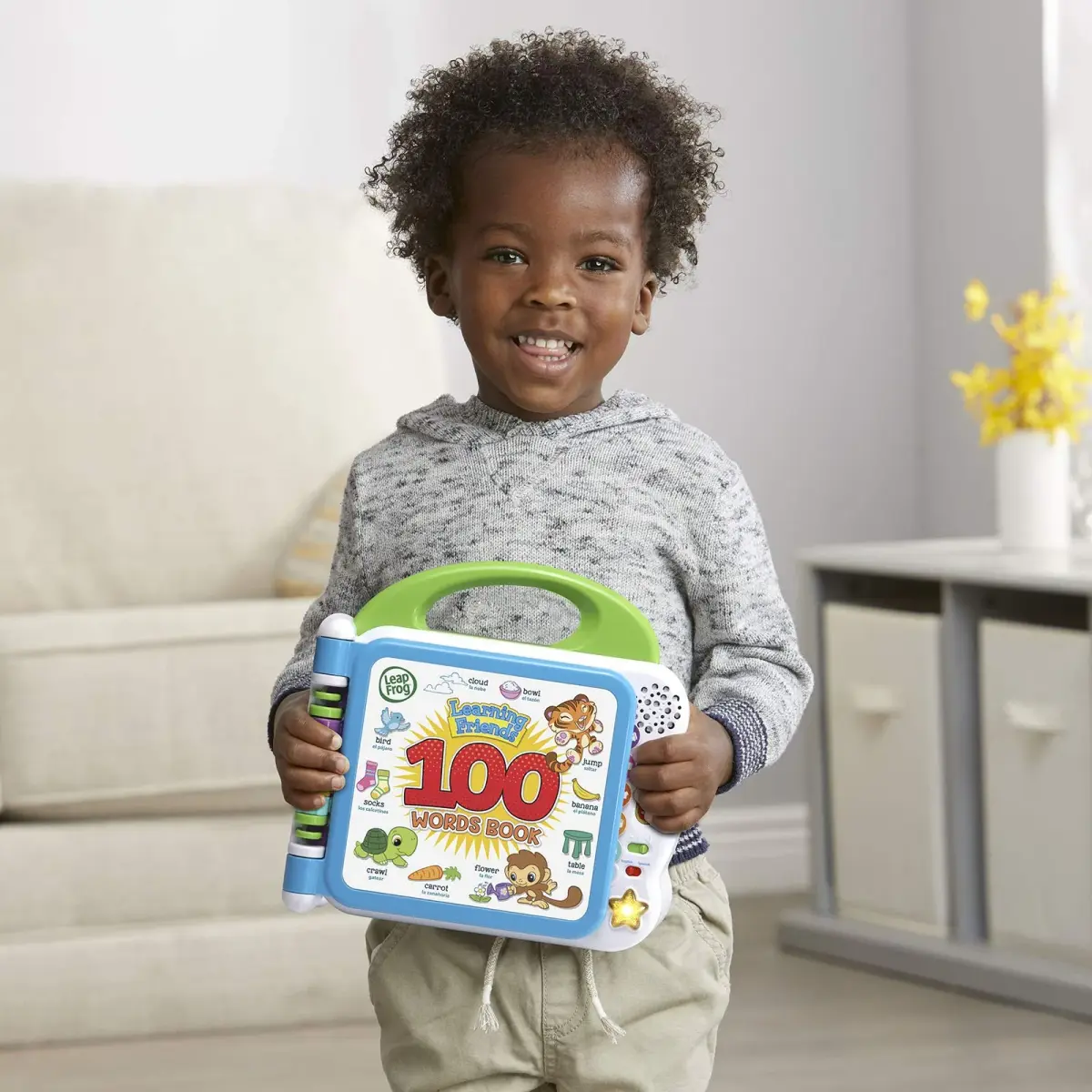 LeapFrog Learning Friends 100 Words Book - Green, 23.9cm x 23.4cm x 4.8cm | Bilingual Learning Toy - view 6