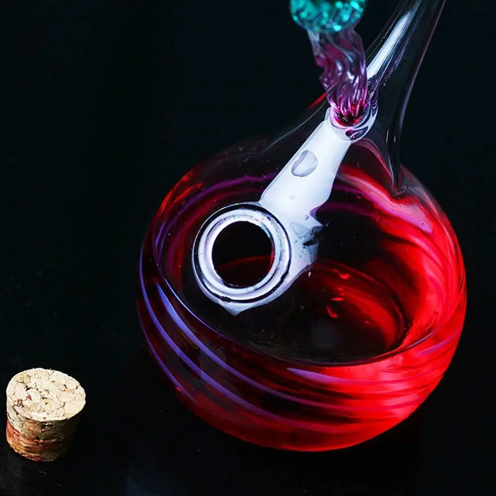 Earlyred Calligraphy Pen Set Handmade Glass Dip Pen Holder Crystal Drip Fountain Pen Writing Signatures Pen Ink Washing Inkwell Pen Decoration Office Student Gift Blue (Not Ink) - view 4