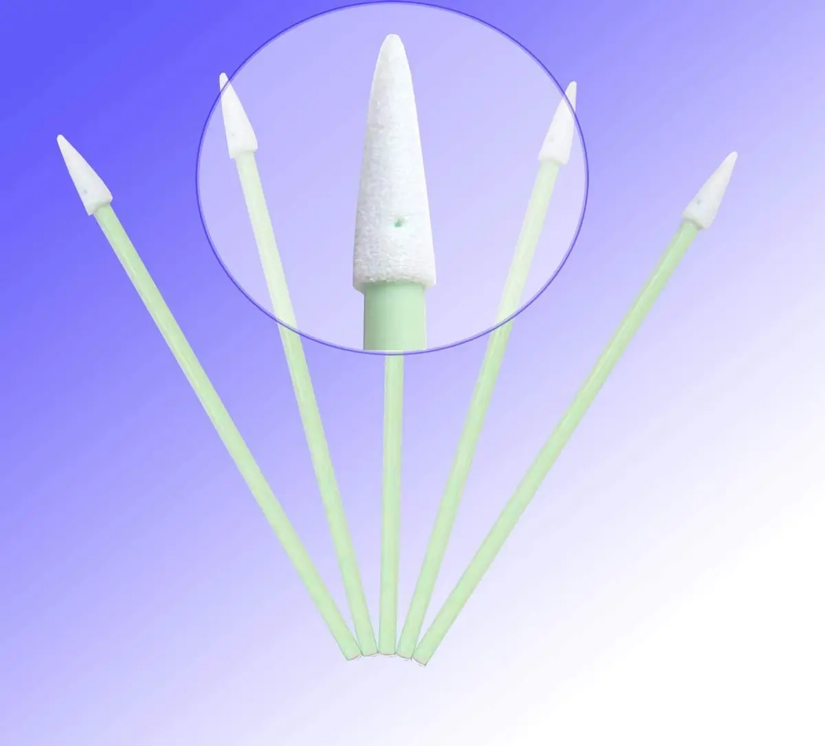 Ci Kyan CK-FS750 Pointed Foam Tip Swabs, 3.0" (7.62 cm) Brush Length, 500 Count | Lint-Free Cleaning for Electronics & Optics - view 5