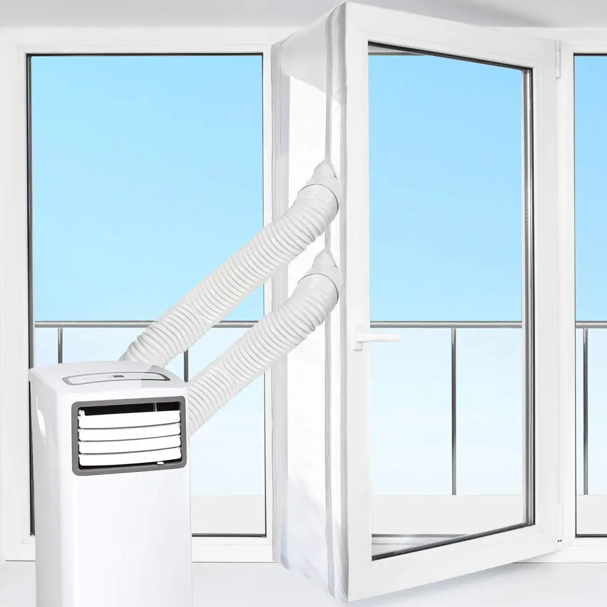 HOOMEE Universal Window Seal for Portable Air Conditioners & Dryers 560cm (220") | Easy Install Kit for Efficient Cooling - main product image