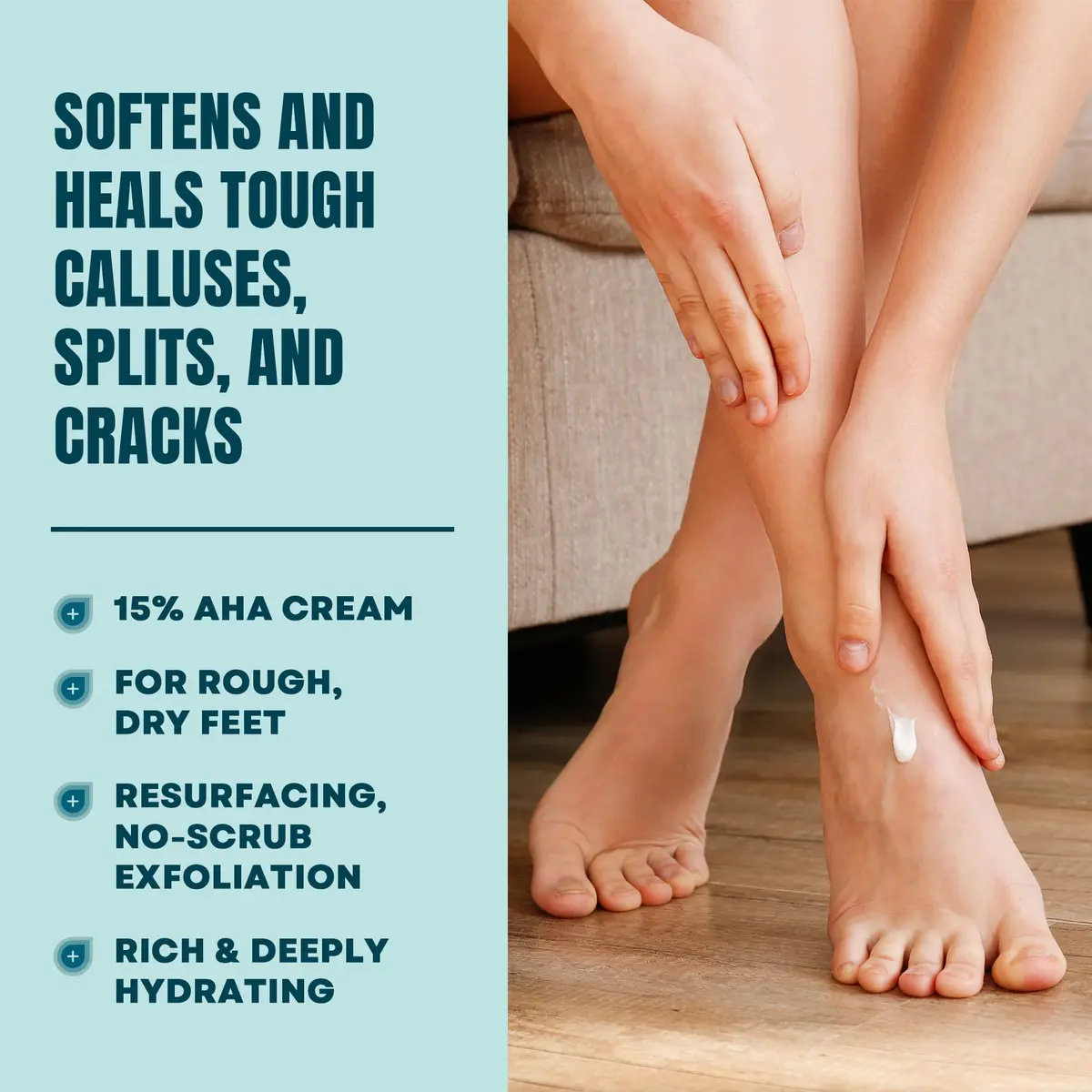 AmLactin Foot Repair Cream 3 oz (85g) | 15% Lactic Acid for Cracked Heels - view 2