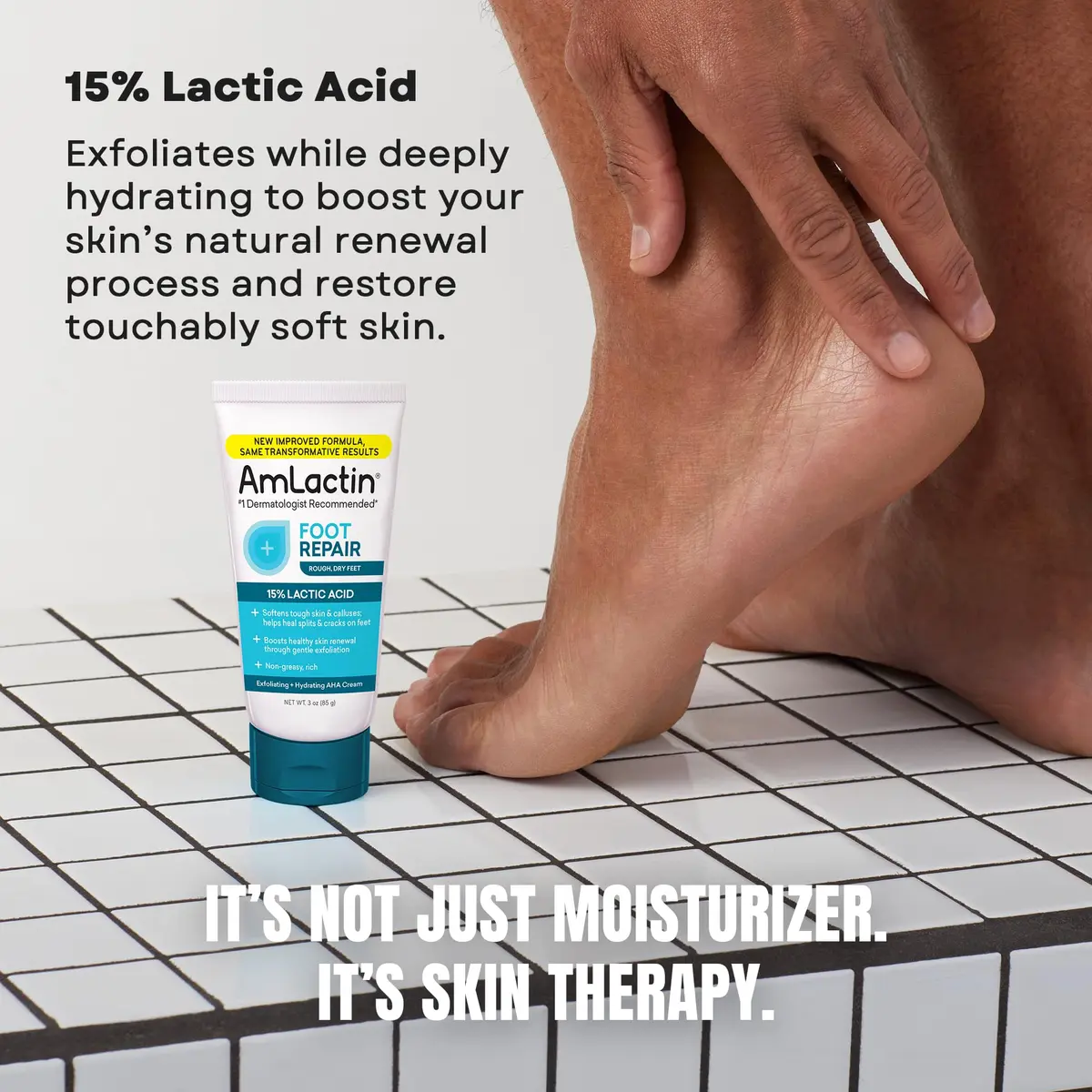 AmLactin Foot Repair Cream 3 oz (85g) | 15% Lactic Acid for Cracked Heels - view 3