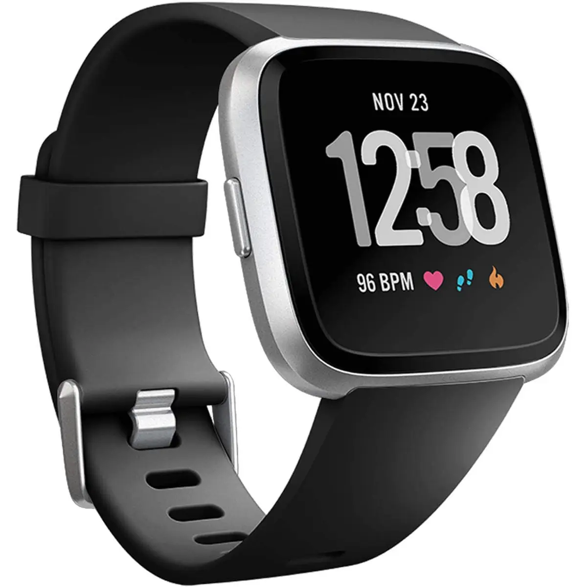 Wepro Sport Bands for Fitbit Versa 2, Versa Lite, Versa — Small 5.5"-7.2" Wrist — Black - main product image