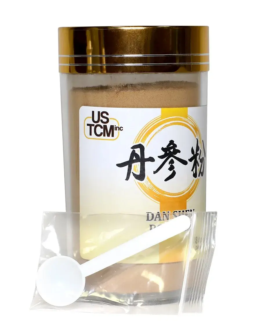 USTCM Dan Shen Powder Salvia Miltiorrhiza Root Powder 227 g (8 oz) | Herbal Supplement for Tea - view 3