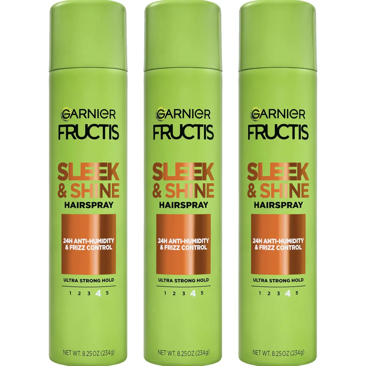 Garnier Fructis Sleek & Shine Anti Humidity Hairspray, Extra Strong Hold, 247.5ml (8.25 oz) | Controls Frizz & Humidity - main product image