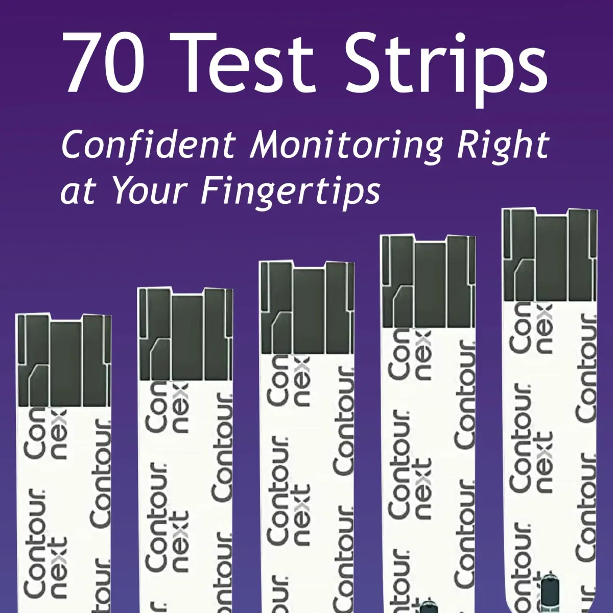 Ascensia Contour Next Blood Glucose Test Strips 70 Count | Proven Accuracy for Diabetes Management - view 2