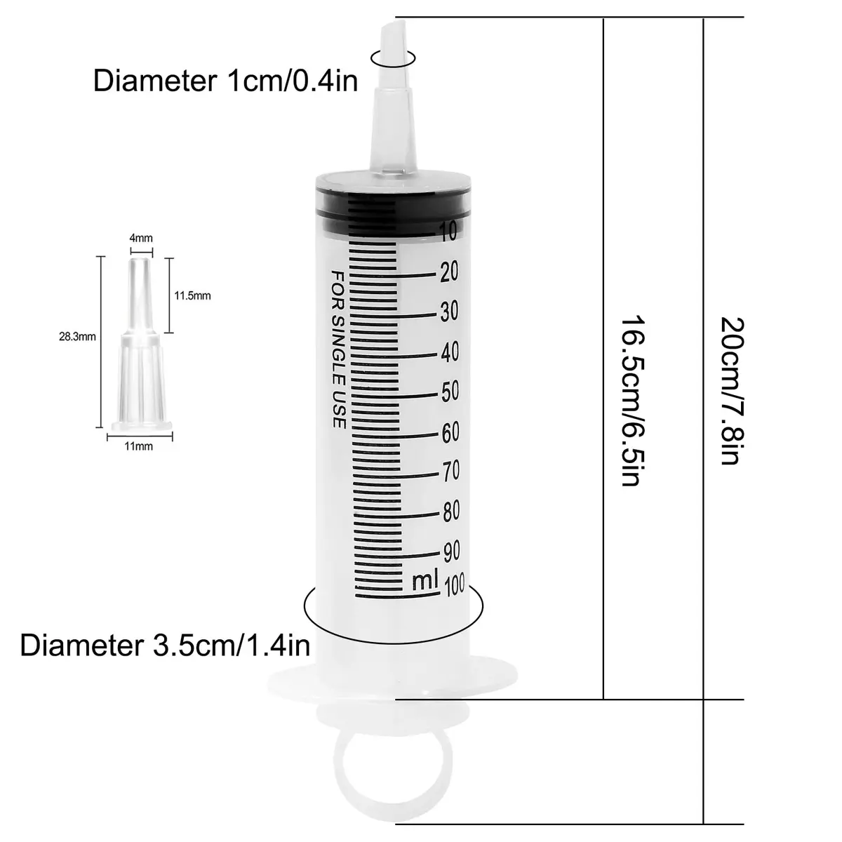 A AKRAF 100ml Syringe Pack | Industrial Grade, Precise Watering & Refilling (70-120 chars) - view 5