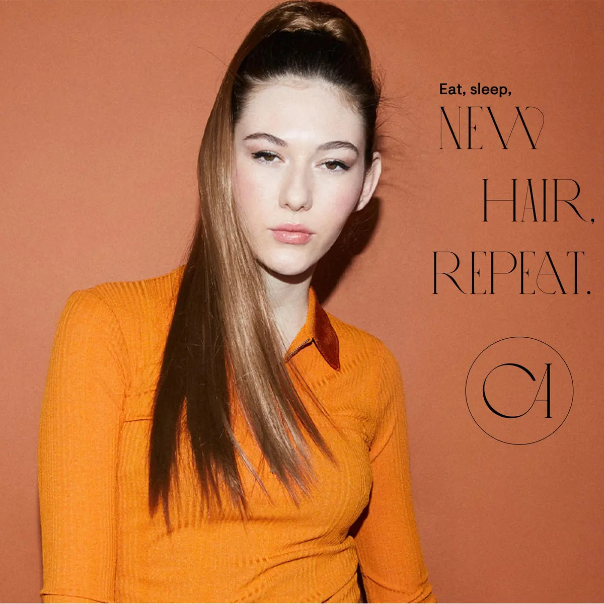 CAISHA 26" Hair Piece Ponytail Drawstring Toggle Chocolate Brown | Heat-Resistant Synthetic Hair Extension - view 5