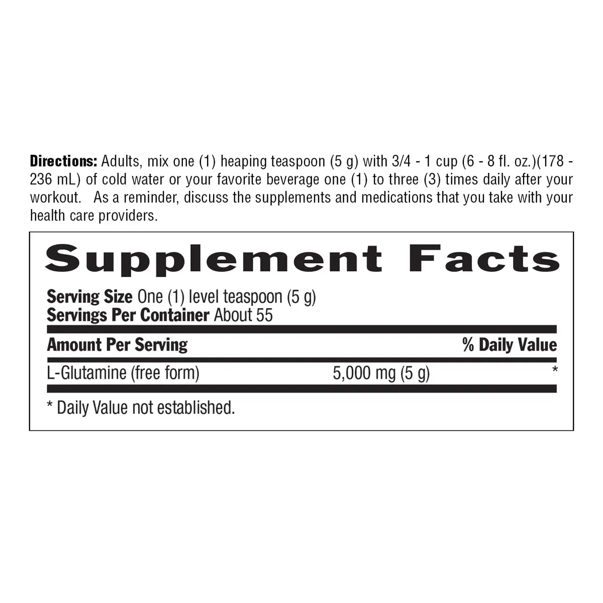 Country Life Glutamine Pure Powder 5,000 mg | Unflavored, 55 Servings, 9.7 oz | Supports Muscle & Gut Health - view 5