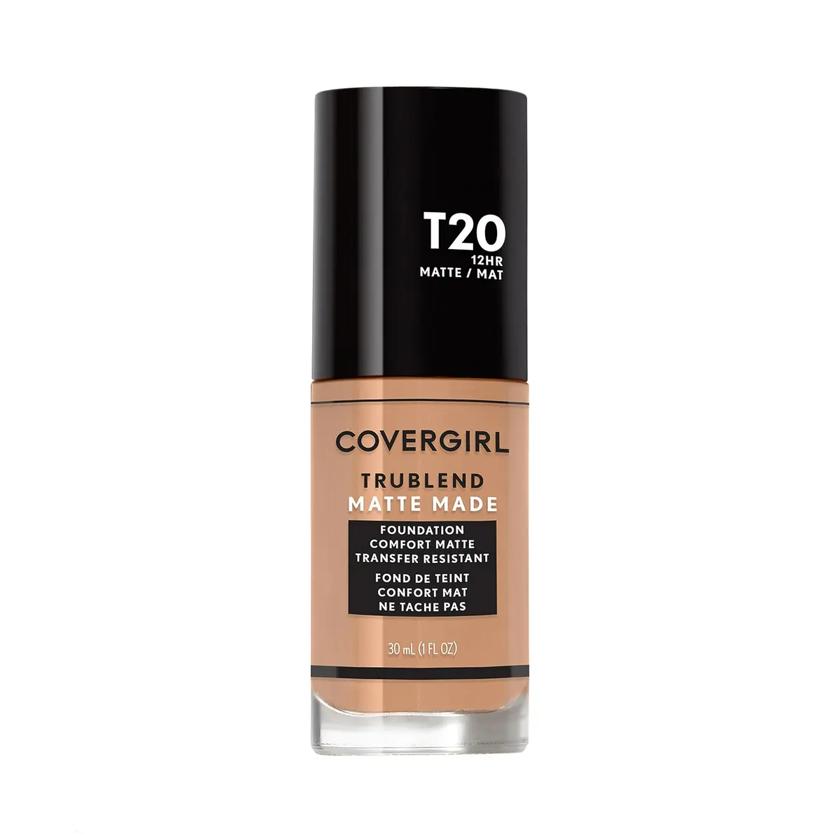 COVERGIRL TruBlend Matte Made Liquid Foundation, Soft Honey | Flawless Matte Finish, 30ml, Long-Lasting Oil Control - main product image