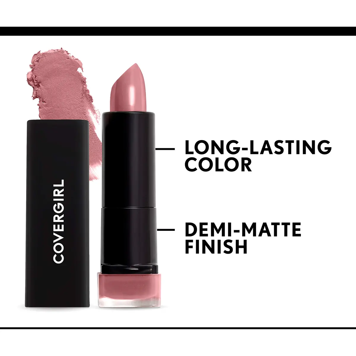 COVERGIRL Exhibitionist Lipstick Demi-Matte Worthy 450 | Rich Sheer Color with Demi-Matte Finish - view 2