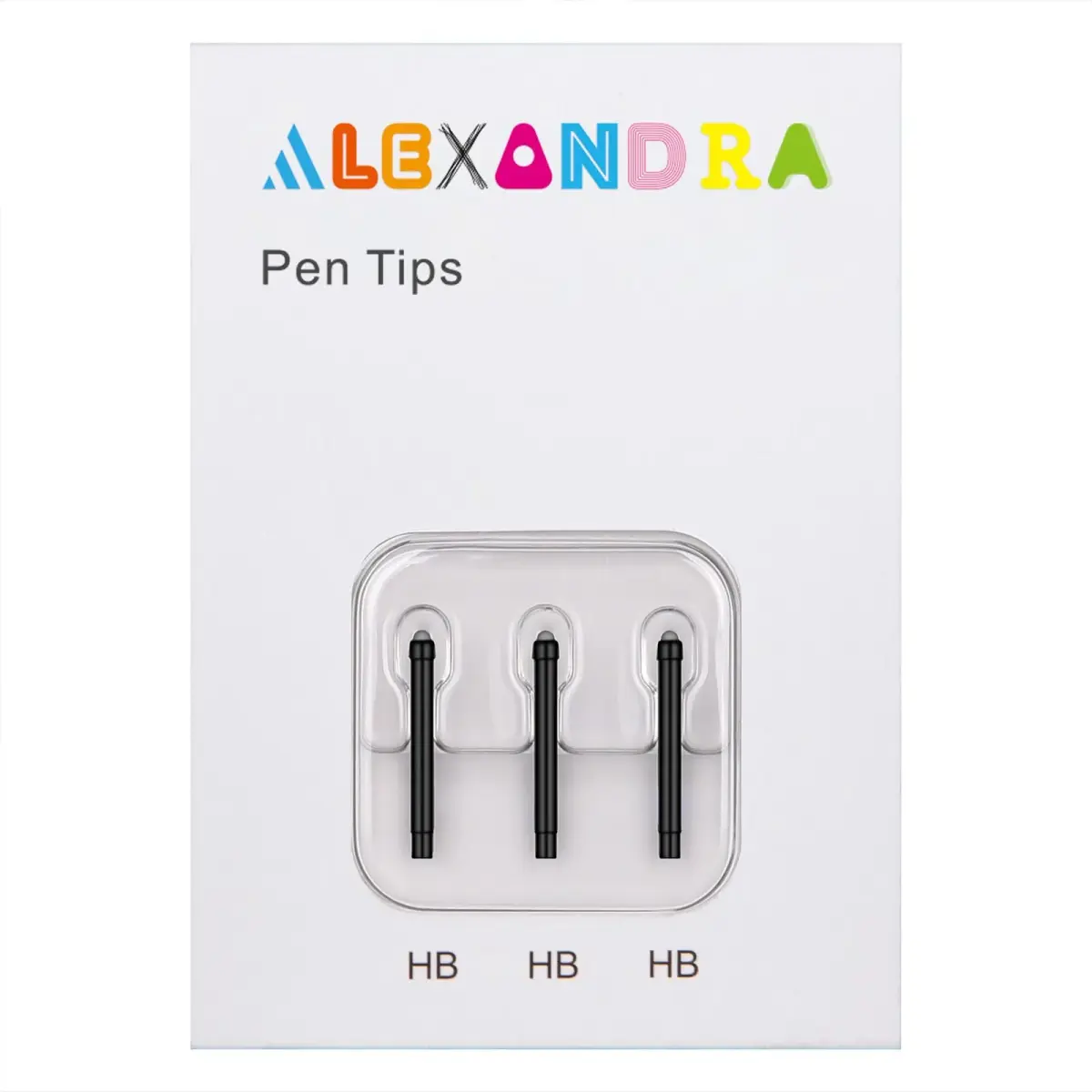 ALEXANDRA Original Surface Pen Tips Replacement (3 × HB) for Surface Pro 4 Pen & Surface Pro 2017 Pen | 1.6 cm (0.63 in) - main product image
