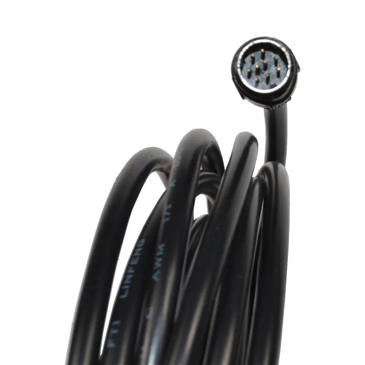 HQRP 9-pin Mini-DIN Male to 9-pin Mini-DIN Male Audio Input Cable | 9ft Length, Black - view 2