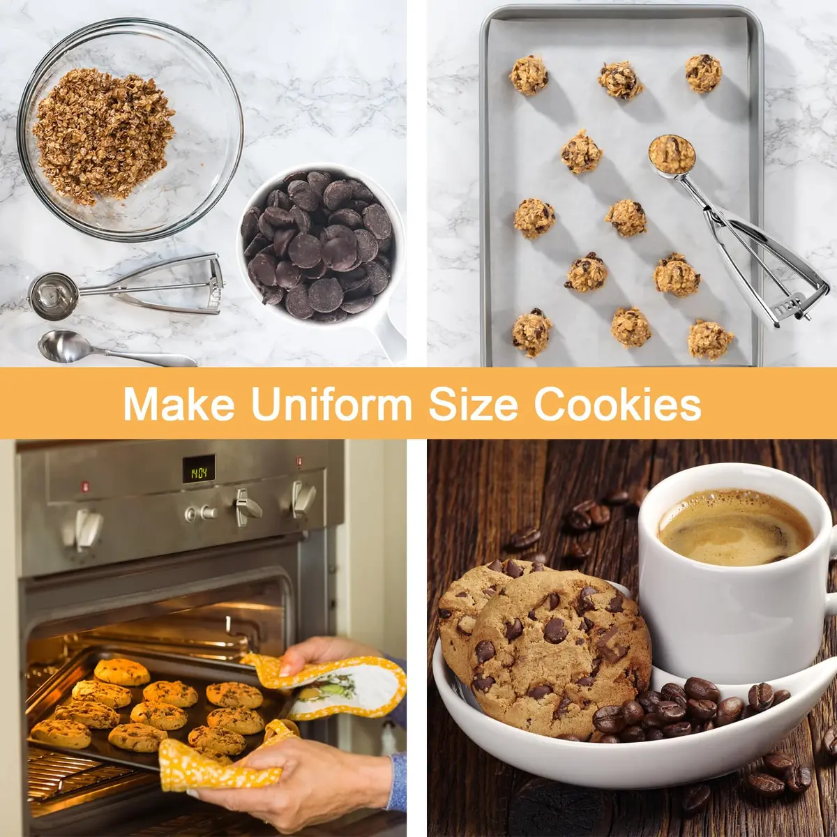 Saebye Cookie Scoop Size 24 2 Inch | Food Grade Stainless Steel Kitchen Tool - view 7