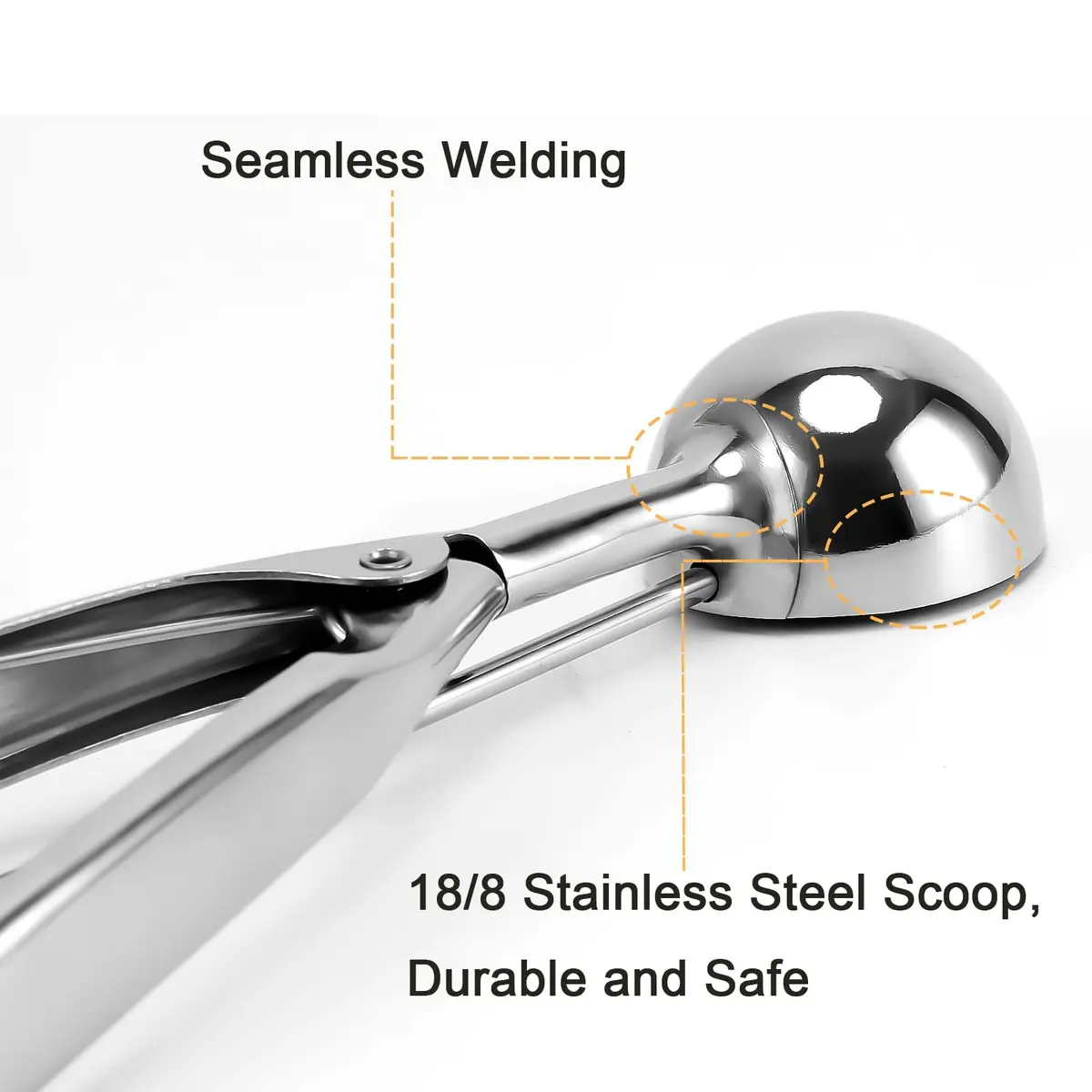 Saebye Cookie Scoop Size 24 2 Inch | Food Grade Stainless Steel Kitchen Tool - view 4