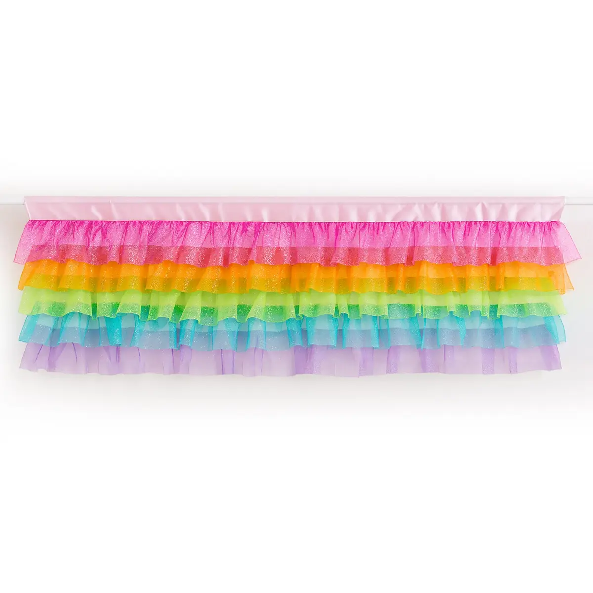 Besutolife Rainbow Valance Curtains for Kids Bedroom 52"W x 16"L | Unicorn & Rainbow Window Decor - view 8