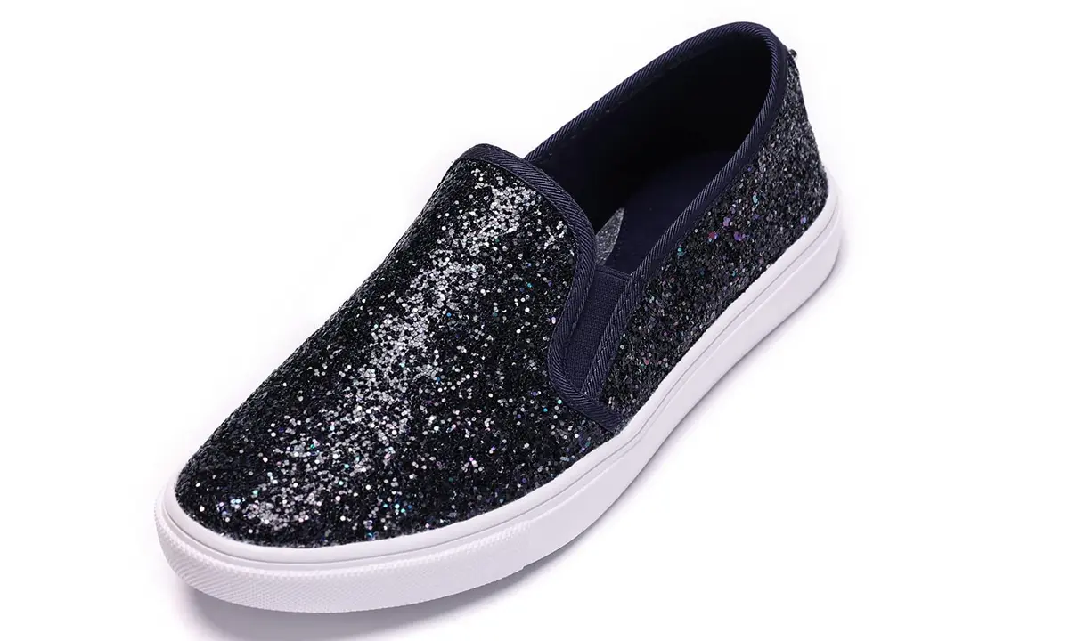 FEVERSOLE Women's Fashion Slip-On Sneakers Navy 8.5 M US | Trendy London Style, Comfortable & Non-Slip - main product image