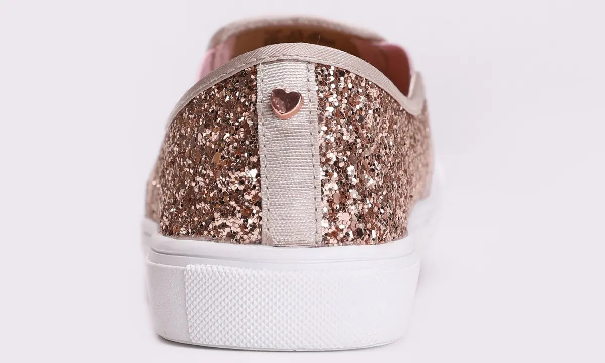 FEVERSOLE Women's Slip-On Sneakers Rose Gold Size 6.5 M US | Fashion Flat Loafers for Women - view 8