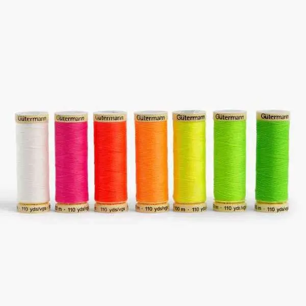 Gutermann Thread Set, Neon, 700m | Bright Polyester Sewing Thread for All Materials - view 2