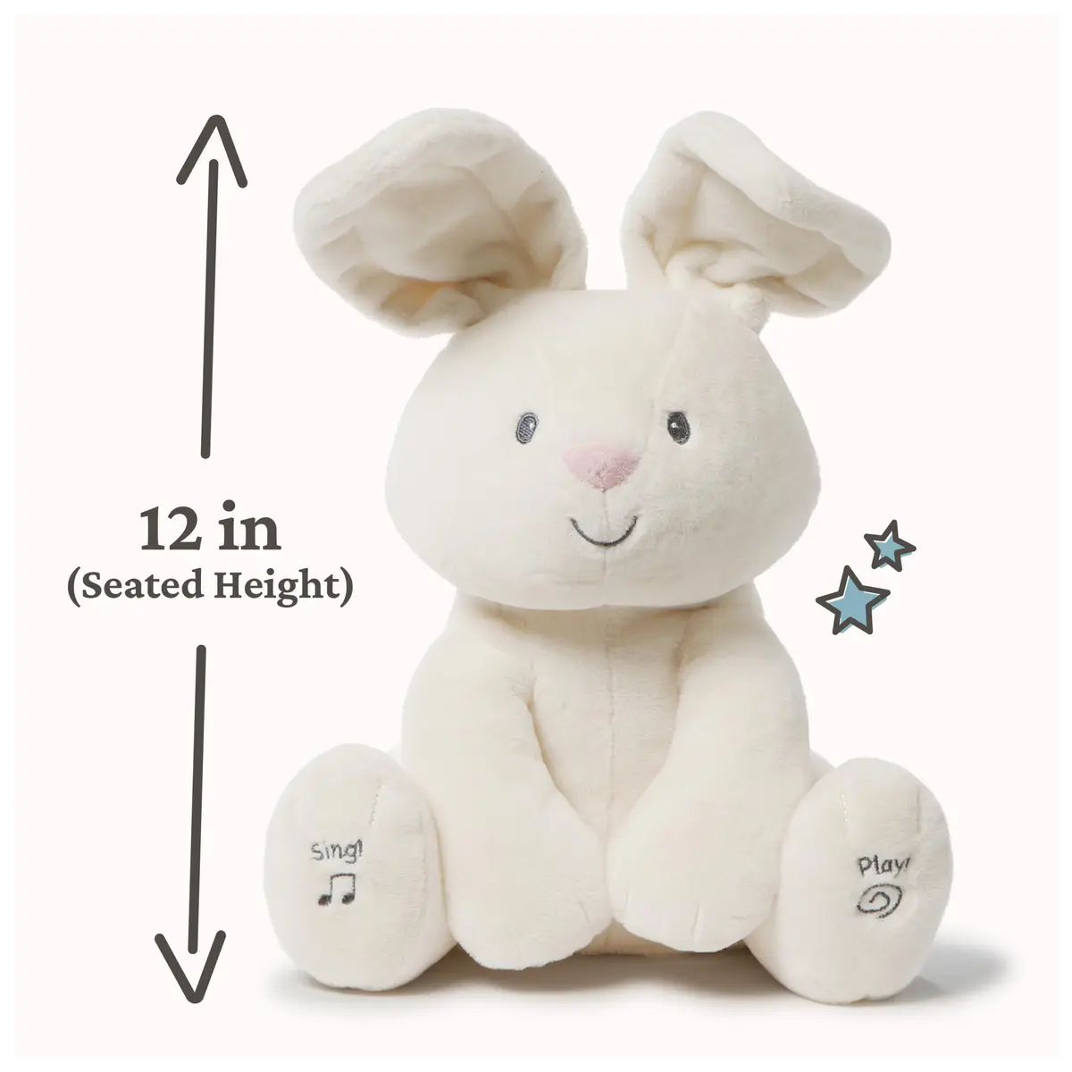 GUND Baby Flora Bunny 12-Inch Interactive Plush Toy | Musical, Animated, Soft for Babies 0+ - view 9